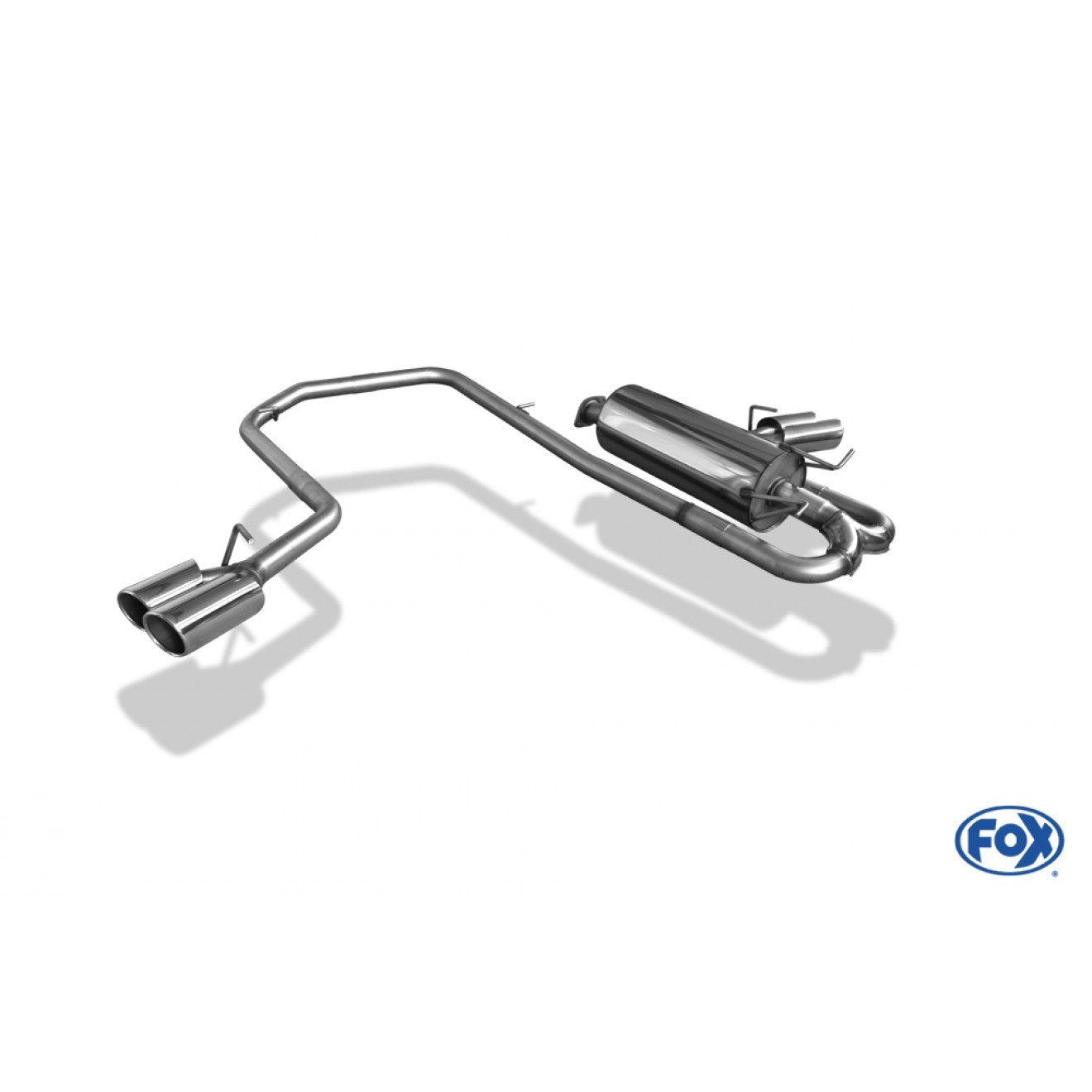 Fox Auspuff Sportauspuff Endschalldämpfer Sidepipe für Ford Ranger Doppelkabine