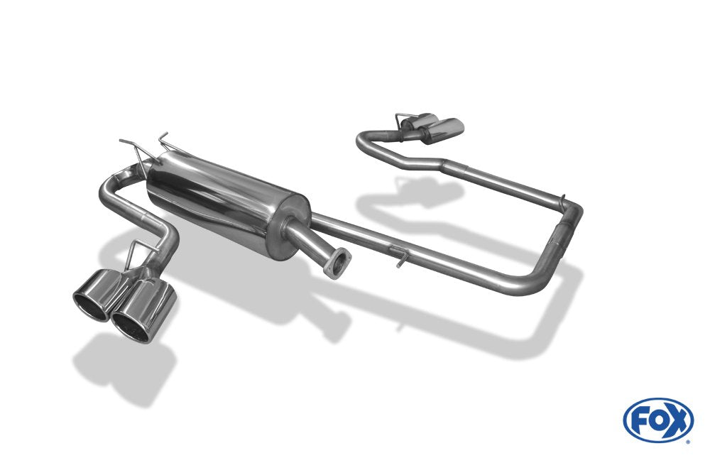 Fox Auspuff Sportauspuff Endschalldämpfer Sidepipe für Ford Ranger Doppelkabine