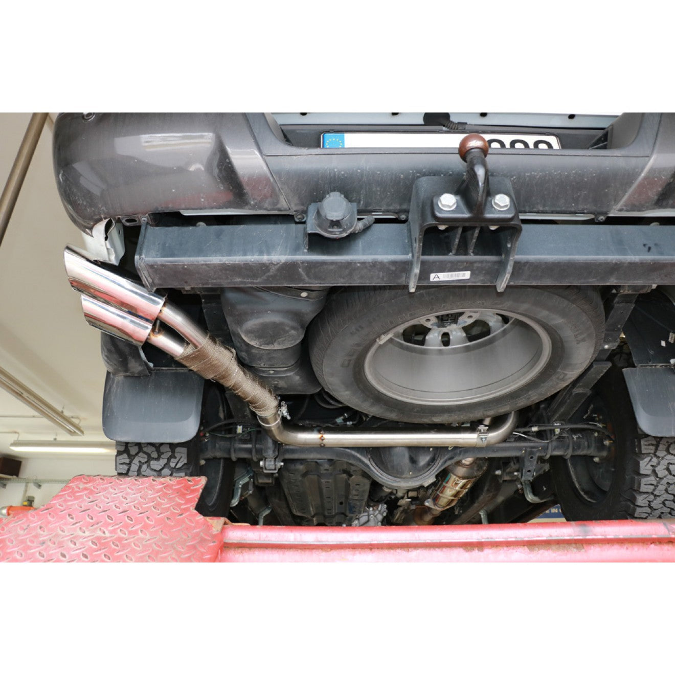 Fox Auspuff Sportauspuff Endschalldämpfer Sidepipe für Ford Ranger Doppelkabine