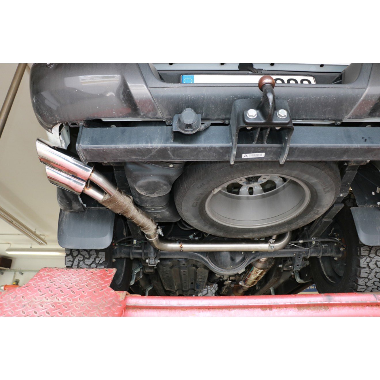 Fox Auspuff Sportauspuff Endschalldämpfer Sidepipe für Ford Ranger Doppelkabine