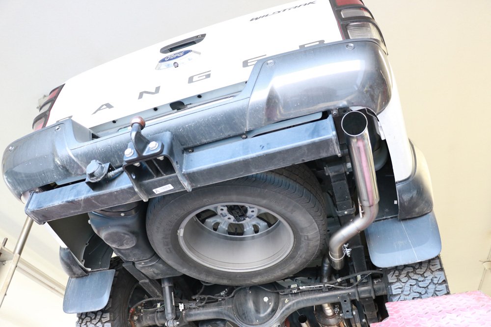 Fox Auspuff Sportauspuff Endschalldämpfer für Ford Ranger Doppelkabine 4x4 2.2,