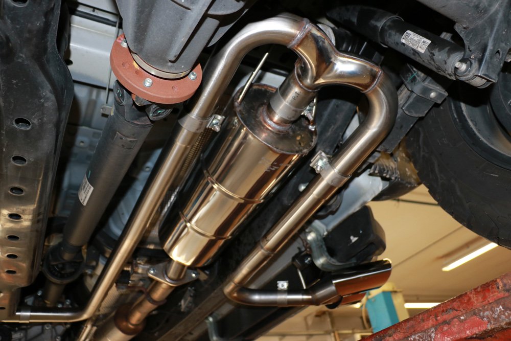 Fox Auspuff Sportauspuff Endschalldämpfer für Ford Ranger Doppelkabine 4x4 2.2