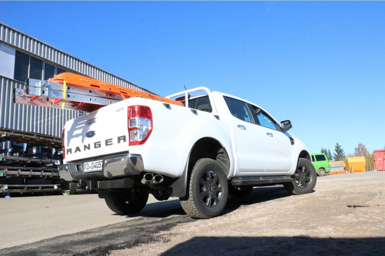 Fox Auspuff Sportauspuff Endschalldämpfer für Ford Ranger 4x4 Doppelkabine 2,0l