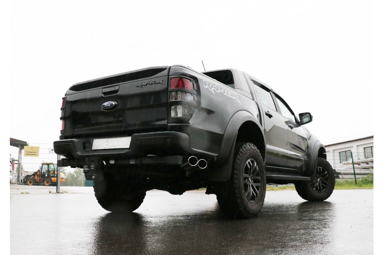 Fox Auspuff Sportauspuff Endschalldämpfer für Ford Raptor Doppelkabine 2,0l