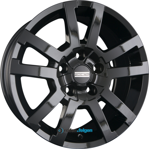 FONDMETAL 7700-1 8x17 ET38 5x127 NB71.6 Glossy Black