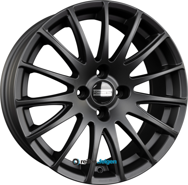 FONDMETAL 7800 7x17 ET31 4x108 NB65.1 Matt Black werk91-4 Matt Schwarz