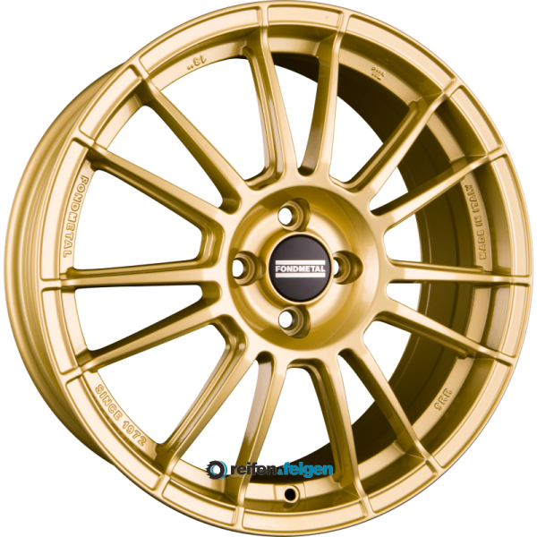 FONDMETAL 9RR 8.5x19 ET52 5x120.65 NB67.1 Glossy Gold