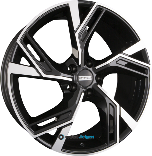 FONDMETAL ATENA 8.5x19 ET28 5x112 NB66.6 Glossy Black Machined