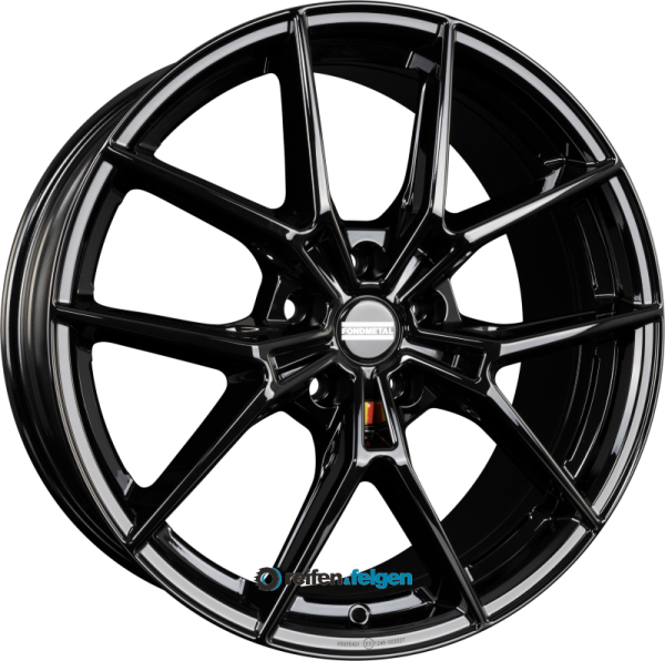 FONDMETAL JUPITER 8.5x19 ET38 5x114.3 NB64.1 Glossy Black werk91-4 Gloss Black
