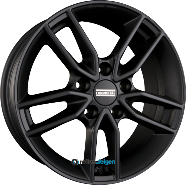 FONDMETAL KOROS 9.5x19 ET45 5x114.3 NB64.1 Matt Black