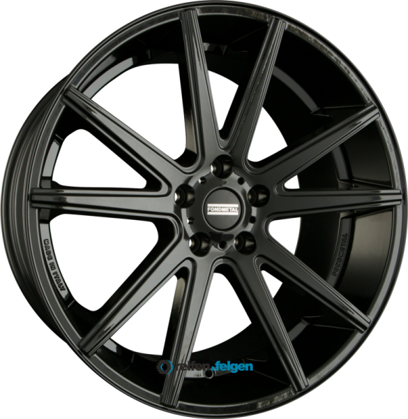 FONDMETAL STC-10 11x22 ET23 5x112 NB66.5 Glossy Black