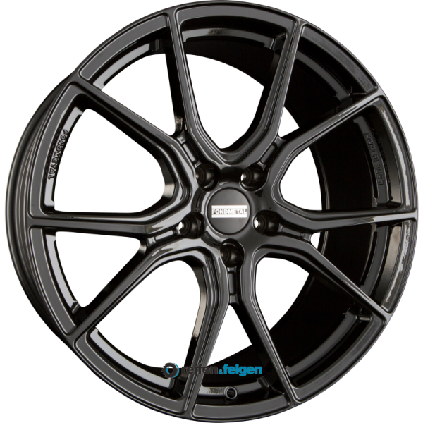 FONDMETAL STC-45 8.5x20 ET30 5x110 NB65.1 Black Glossy