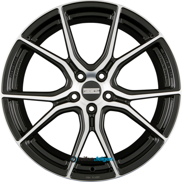 FONDMETAL STC-45 8.5x20 ET45 5x114.3 NB75 Daimond Black