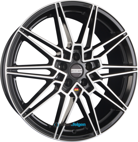 FONDMETAL THOE 8x18 ET26 5x112 NB66.6 Glossy Black Machined