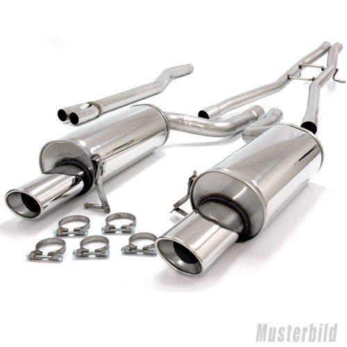 Streetbeast 76mm Duplex Sportauspuff Klappensteuerung für Mercedes C117