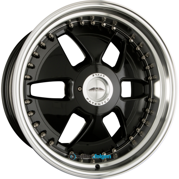 GNB DESIGN CJ-1 9x22 ET30 5x112 NB66.6 Black Polish Lip werk91-4 9x22 ET30 5x112 Alufelge Schwarz