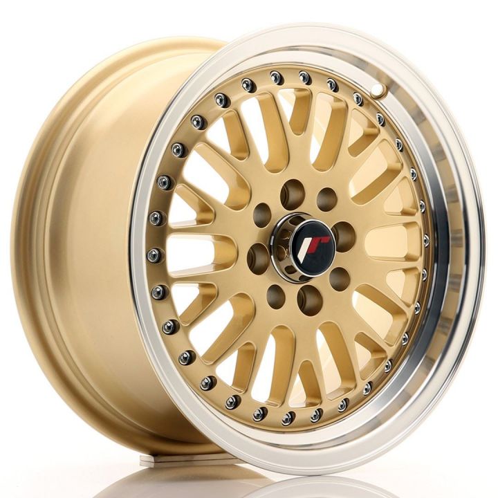 JR Wheels JR10 8x16 ET20 Blank Gold w/Machined Lip