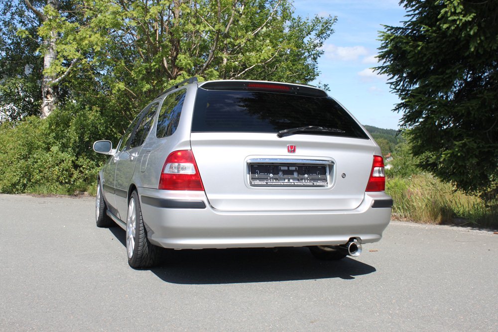 Fox Auspuff Sportauspuff Endschalldämpfer für Honda Civic 6 Aerodeck 1.8l 124kW