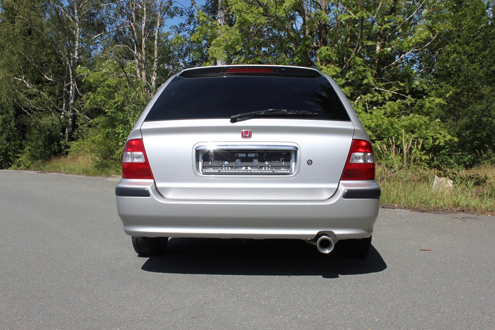 Fox Auspuff Sportauspuff Endschalldämpfer für Honda Civic 6 Aerodeck 1.8l 124kW