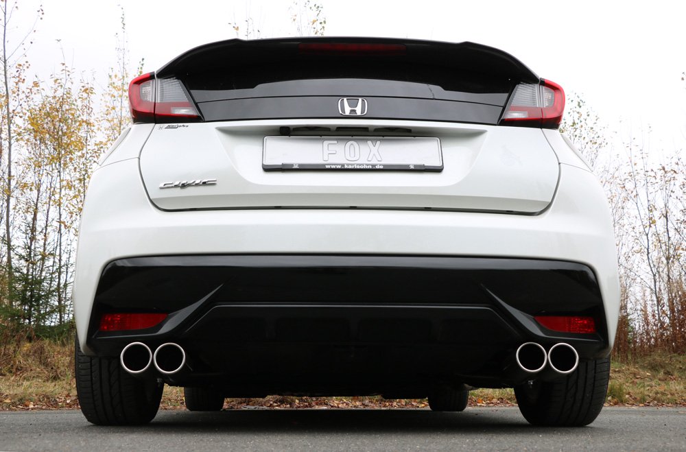 Fox Auspuff Sportauspuff Komplettanlage für Honda Civic IX Hatchback 1.8l 104kW