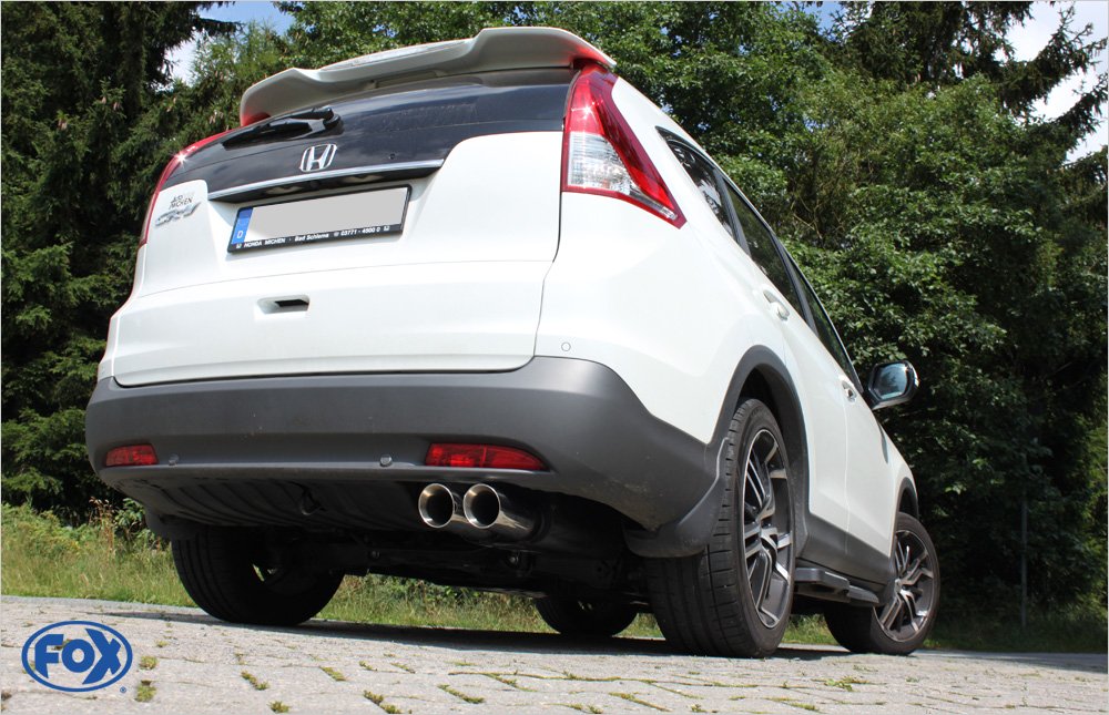 Fox Auspuff Sportauspuff Endschalldämpfer für Honda CR-V - III 1.6l 88/118kW