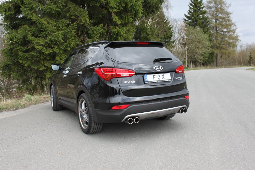 Fox Duplex Endrohrsystem für Hyundai Santa Fé 4x4 - DM 2.2l D 145kW