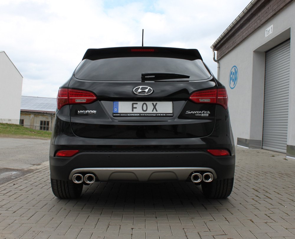 Fox Duplex Endrohrsystem für Hyundai Santa Fé 4x4 - DM 2.2l D 145kW