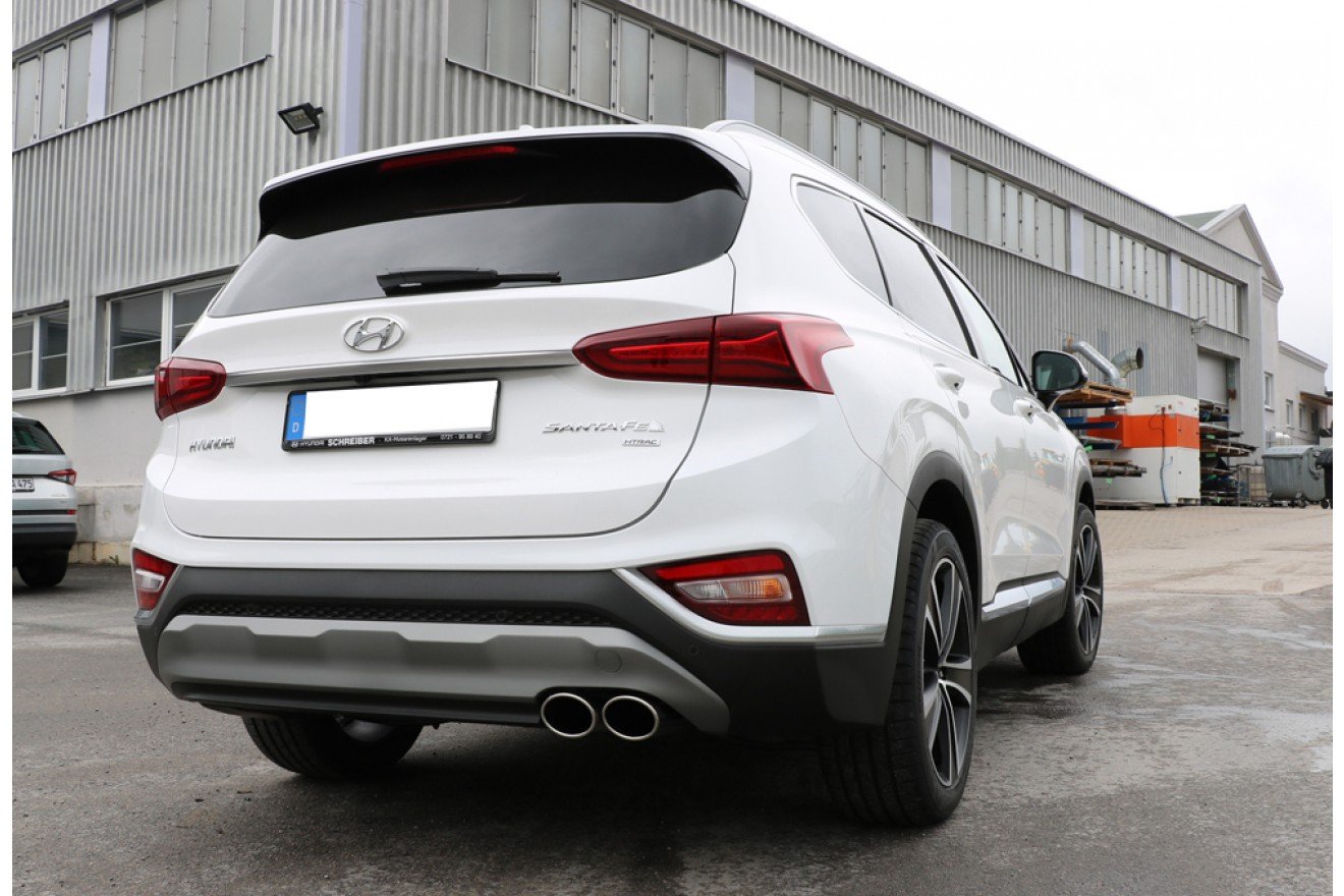 Fox Auspuff Sportauspuff Endschalldämpfer für Hyundai Santa Fe 4x4 TM 2,2l D 147