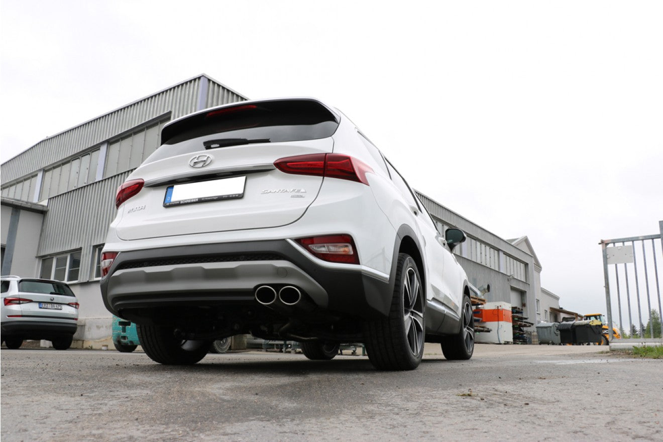 Fox Auspuff Sportauspuff Endschalldämpfer für Hyundai Santa Fe 4x4 TM 2,2l D 147