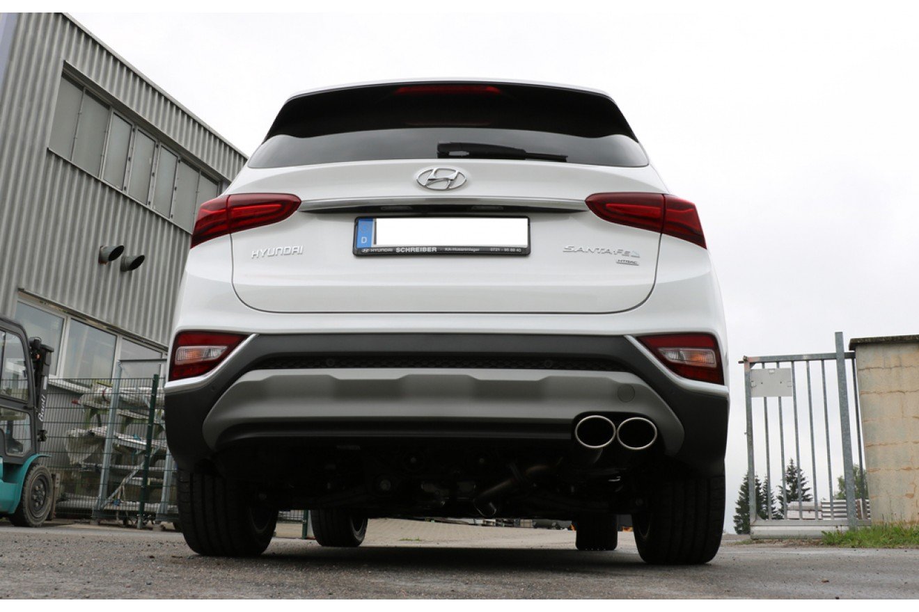 Fox Auspuff Sportauspuff Endschalldämpfer für Hyundai Santa Fe 4x4 TM 2,2l D 147