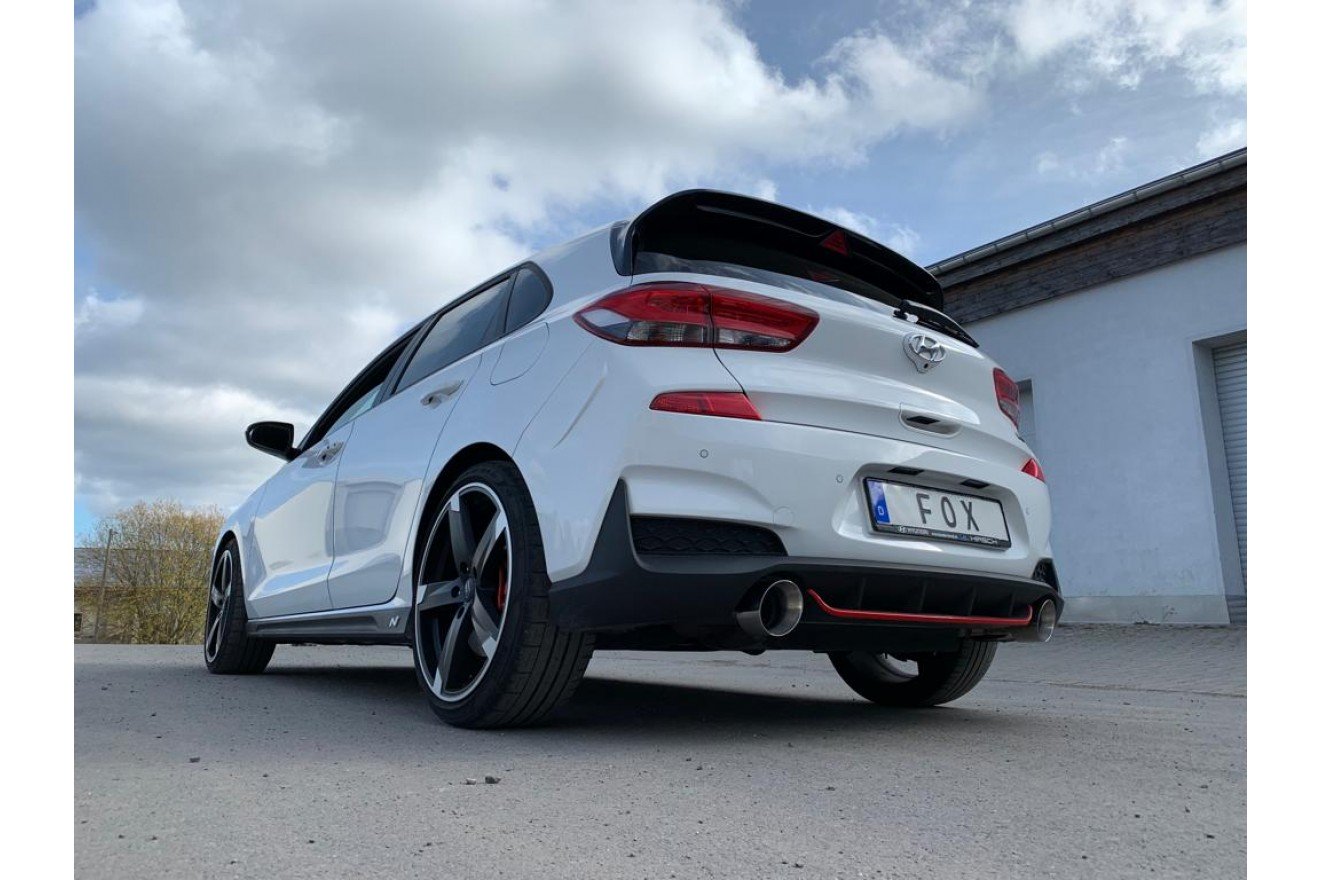 Fox Duplex Endrohrpaar für Hyundai i30N Performance + Fastback 2,0l 202kW