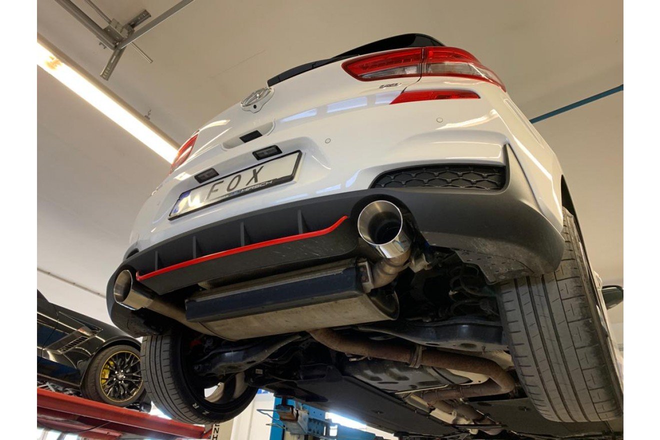 Fox Duplex Endrohrpaar für Hyundai i30N Performance + Fastback 2,0l 202kW
