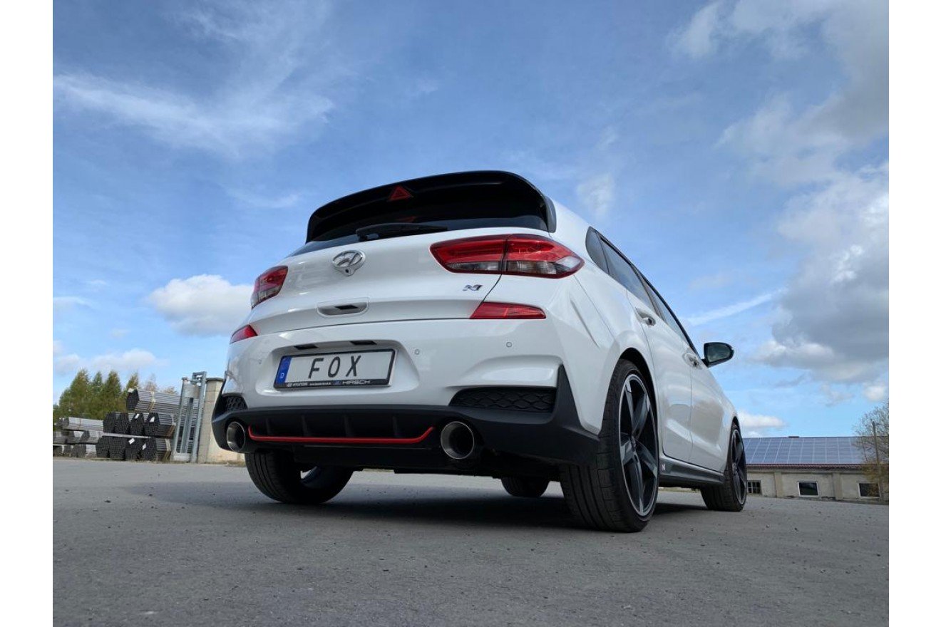 Fox Duplex Endrohrpaar für Hyundai i30N Performance + Fastback 2,0l 202kW