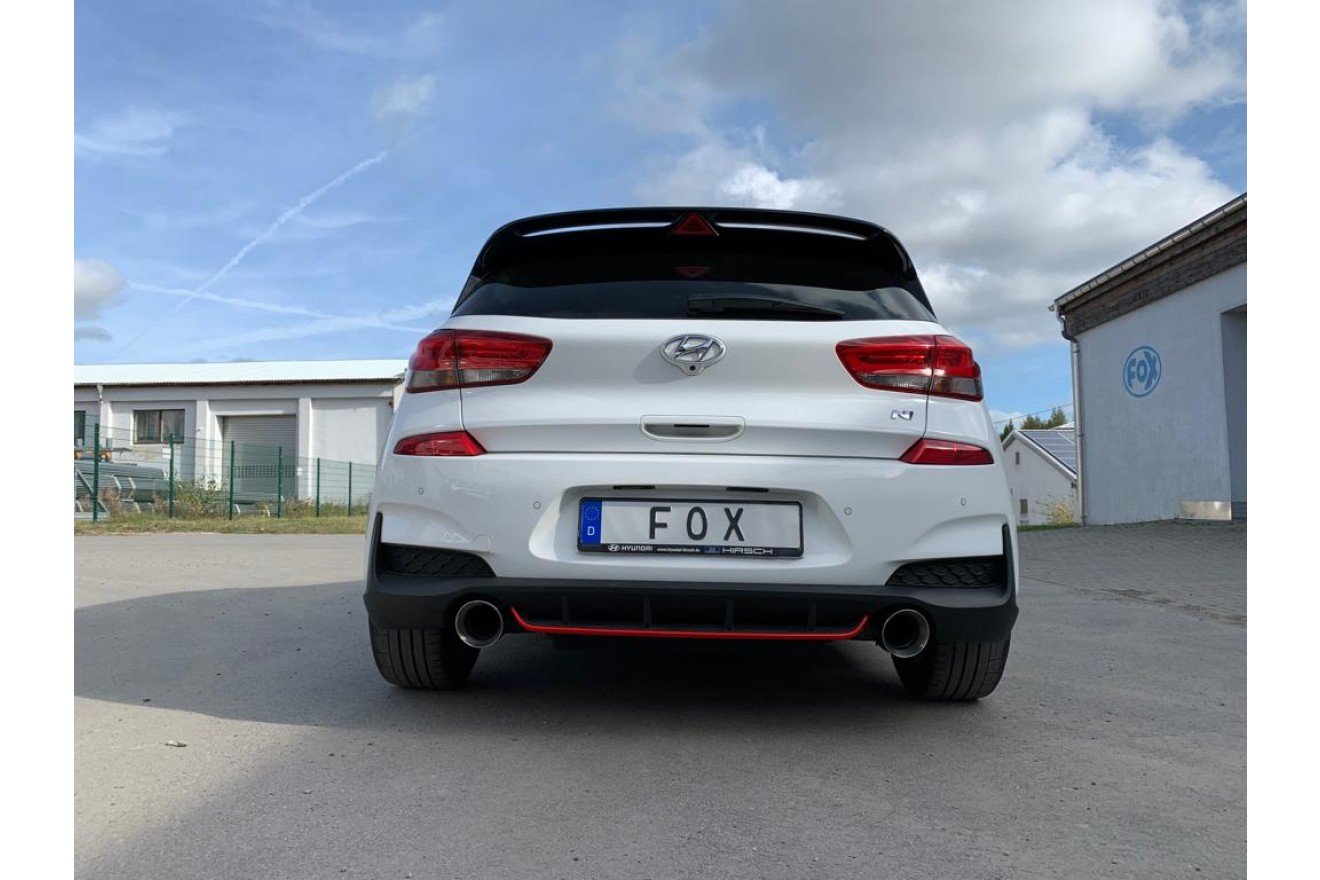 Fox Duplex Endrohrpaar für Hyundai i30N Performance + Fastback 2,0l 202kW