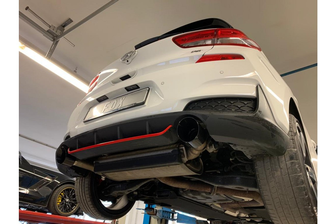Fox Duplex Endrohrpaar für Hyundai i30N Performance + Fastback 2,0l 202kW