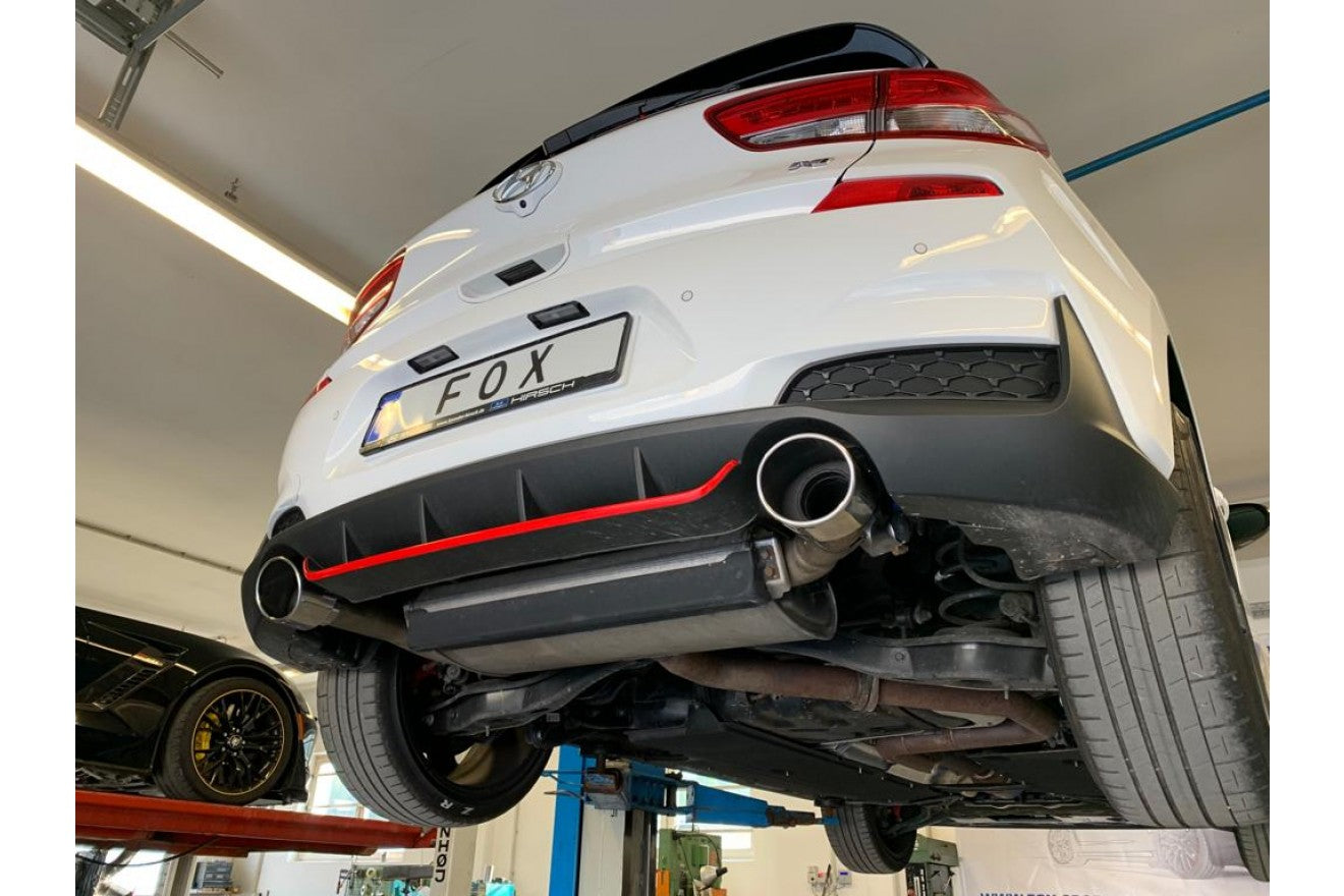 Fox Duplex Endrohrpaar für Hyundai i30N Performance + Fastback 2,0l 202kW