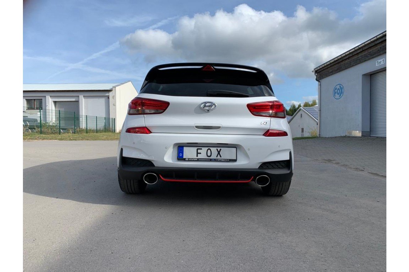 Fox Duplex Endrohrpaar für Hyundai i30N Performance + Fastback 2,0l 202kW