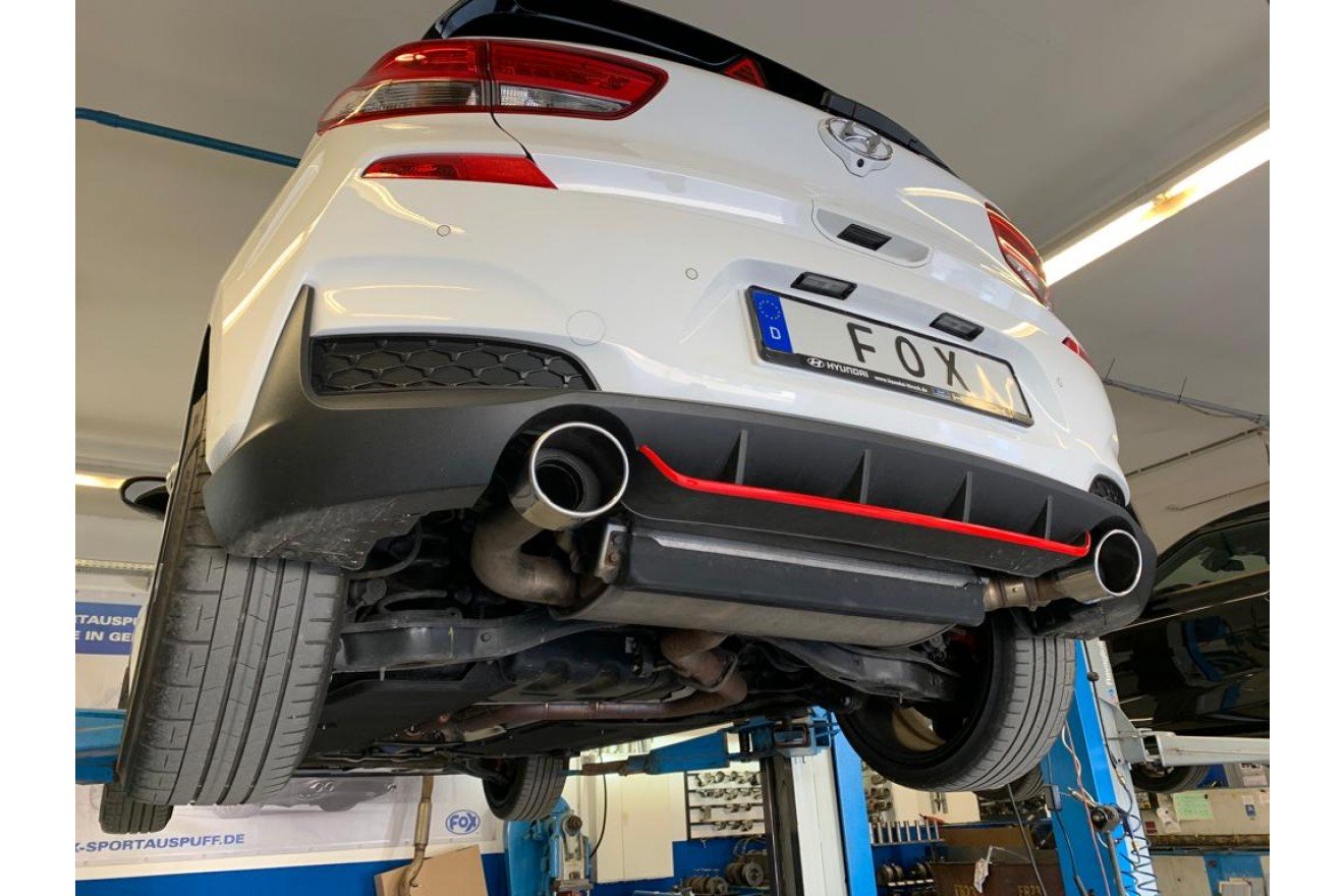 Fox Duplex Endrohrpaar für Hyundai i30N Performance + Fastback 2,0l 202kW