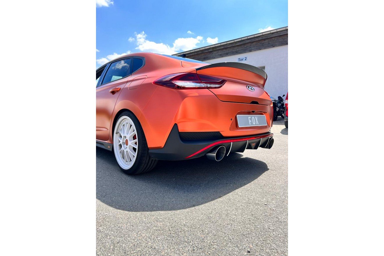 Fox Duplex Endrohrpaar für Hyundai i30N Fastback Facelift auf Endschalldämpfer