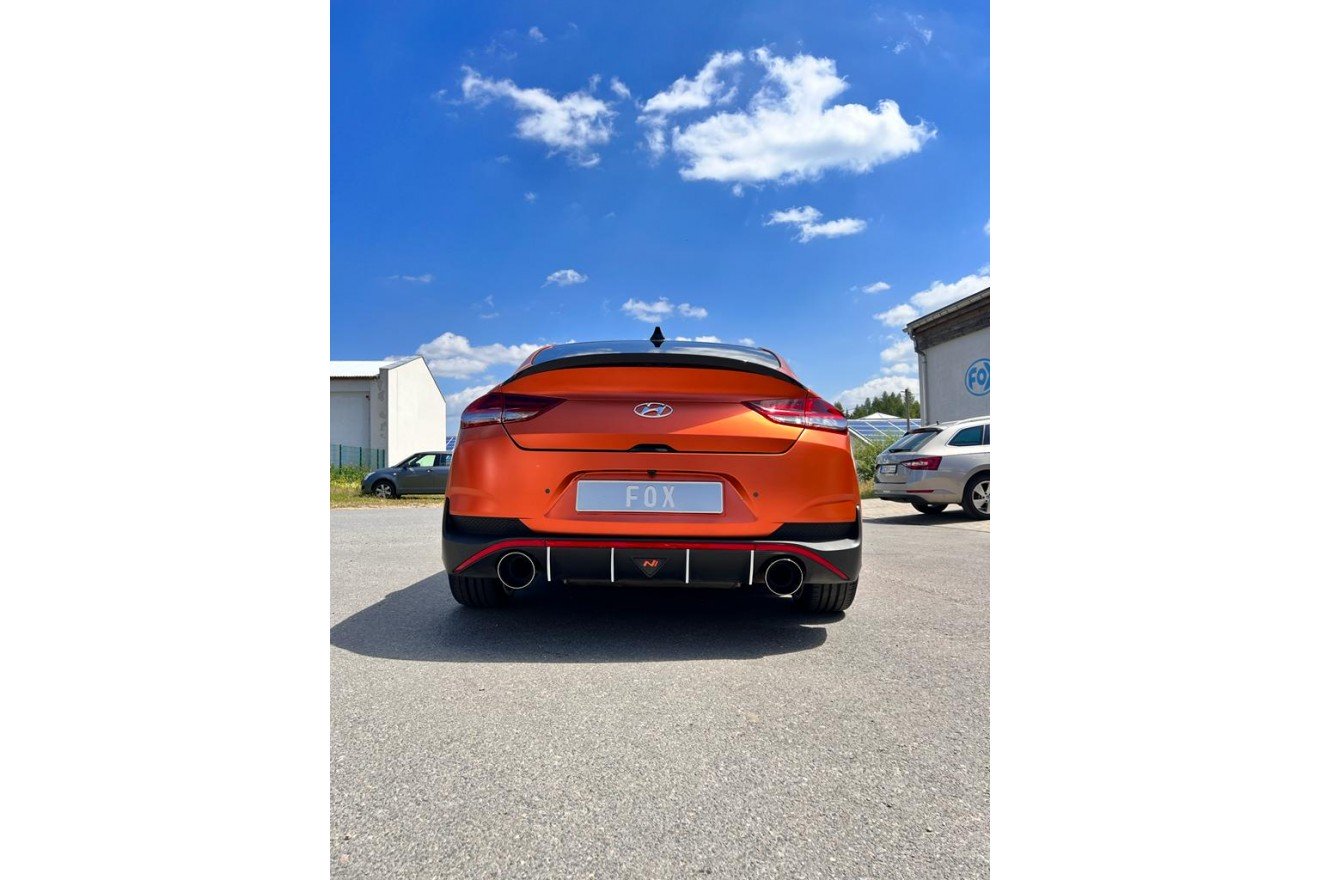 Fox Duplex Endrohrpaar für Hyundai i30N Fastback Facelift auf Endschalldämpfer