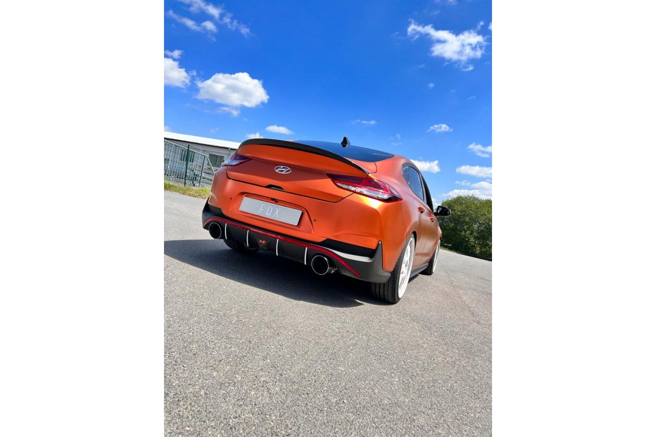 Fox Duplex Endrohrpaar für Hyundai i30N Fastback Facelift auf Endschalldämpfer