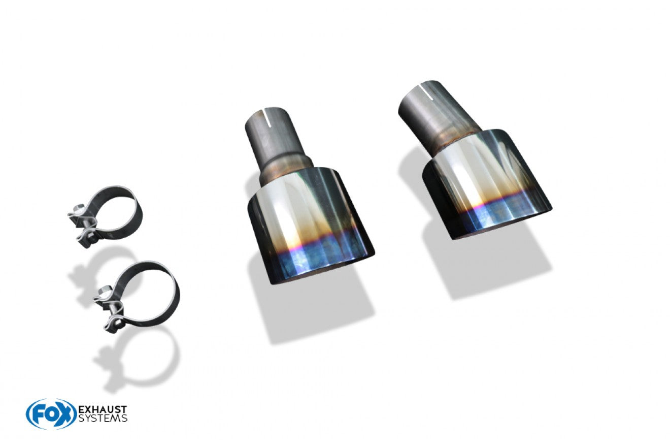Fox Duplex Endrohrpaar für Hyundai i30N Fastback Facelift auf Endschalldämpfer