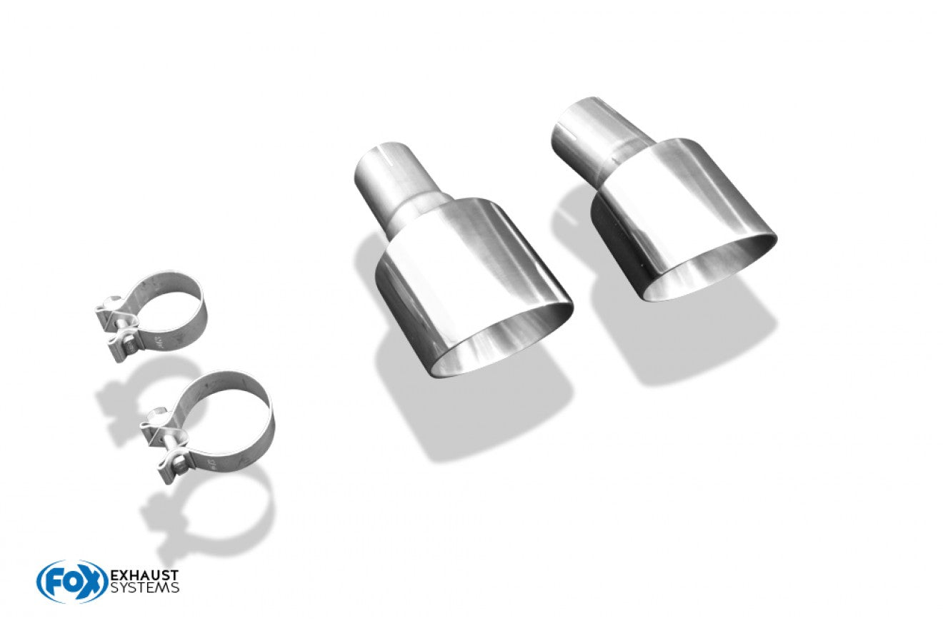 Fox Duplex Endrohrpaar für Hyundai i30N Fastback Facelift auf Endschalldämpfer