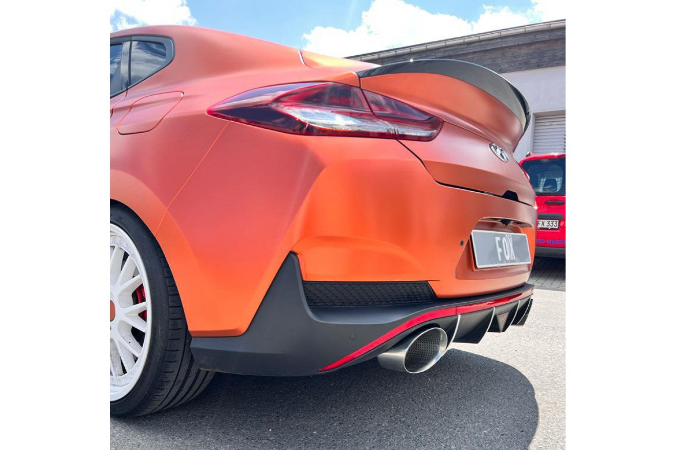 Fox Duplex Endrohrpaar für Hyundai i30N Fastback Facelift auf Endschalldämpfer