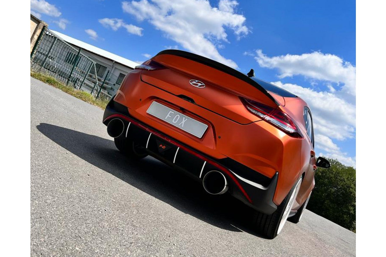 Fox Duplex Endrohrpaar für Hyundai i30N Fastback Facelift auf Endschalldämpfer
