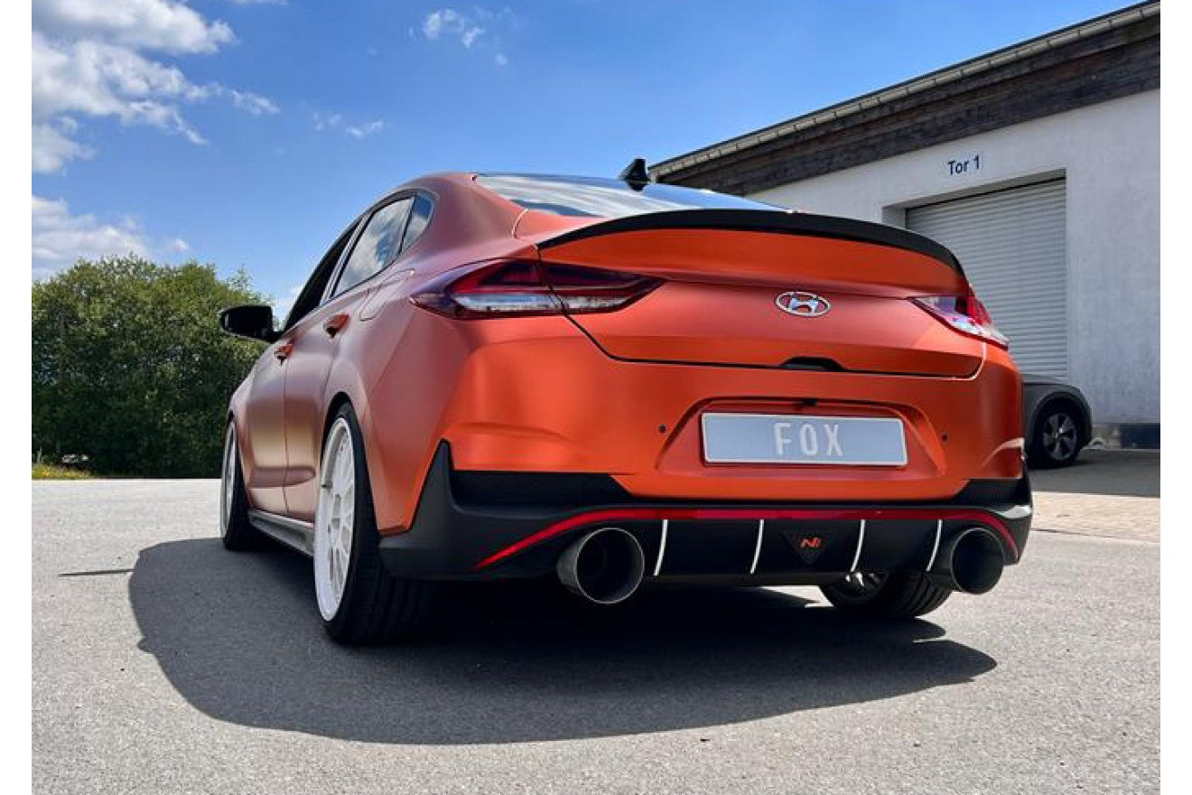 Fox Duplex Endrohrpaar für Hyundai i30N Fastback Facelift auf Endschalldämpfer