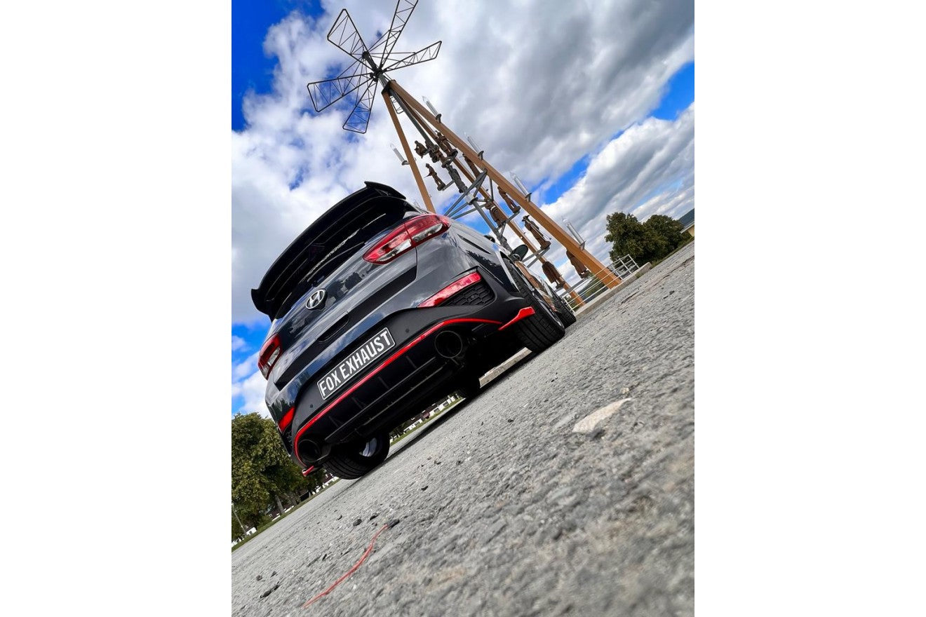 Fox Duplex Endrohrpaar für Hyundai i30N Facelift auf original Endschalldämpfer