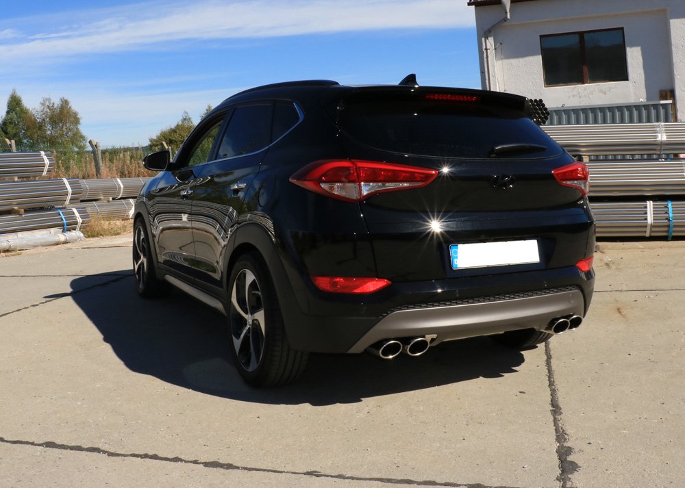 Fox Duplex Auspuff Sportauspuff Komplettanlage für Hyundai Tucson 4x2 + 4x4 TLE