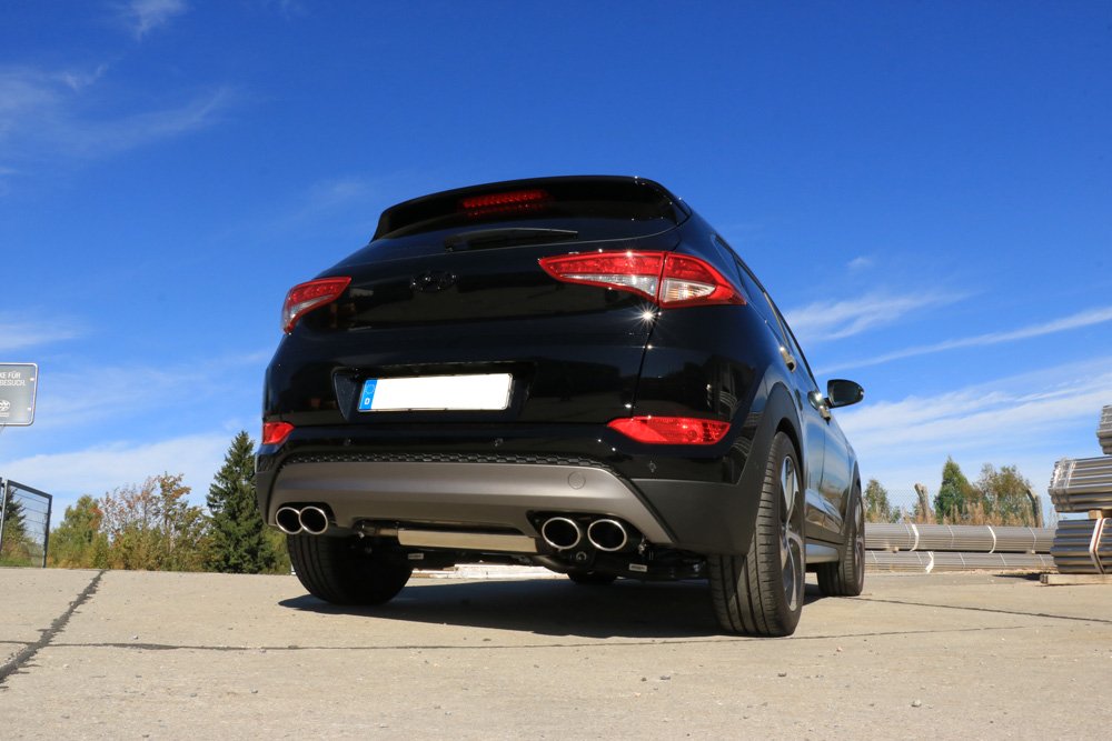 Fox Duplex Auspuff Sportauspuff Komplettanlage für Hyundai Tucson 4x2 + 4x4 TLE