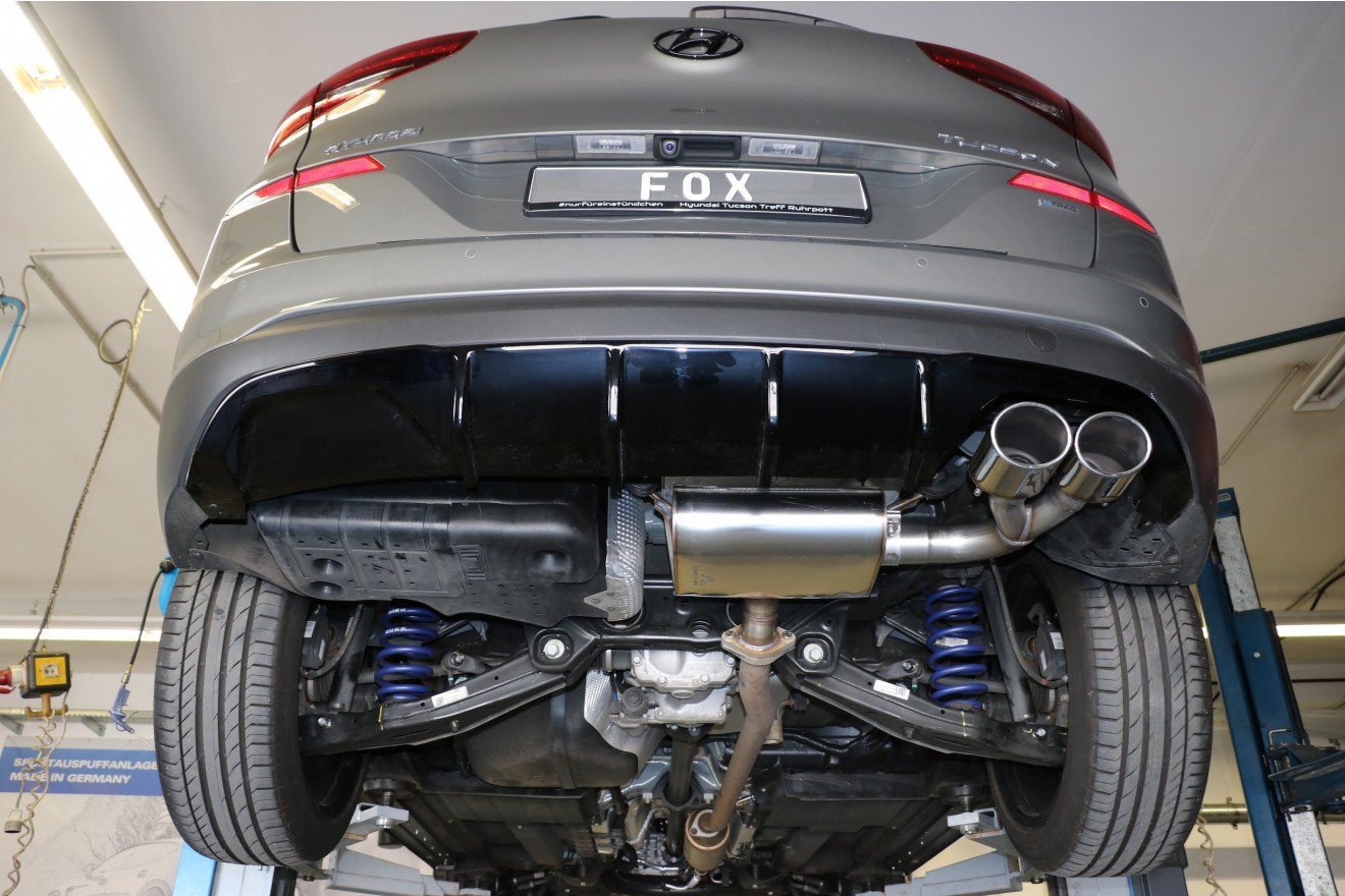 Fox Auspuff Sportauspuff Endschalldämpfer für Hyundai Tucson TLE Diesel 4x4